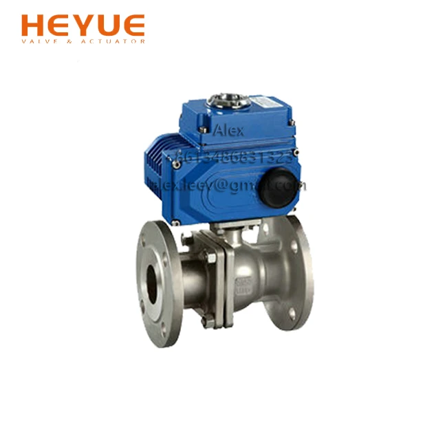 Van bi mặt bích 2 PC có động cơ điện